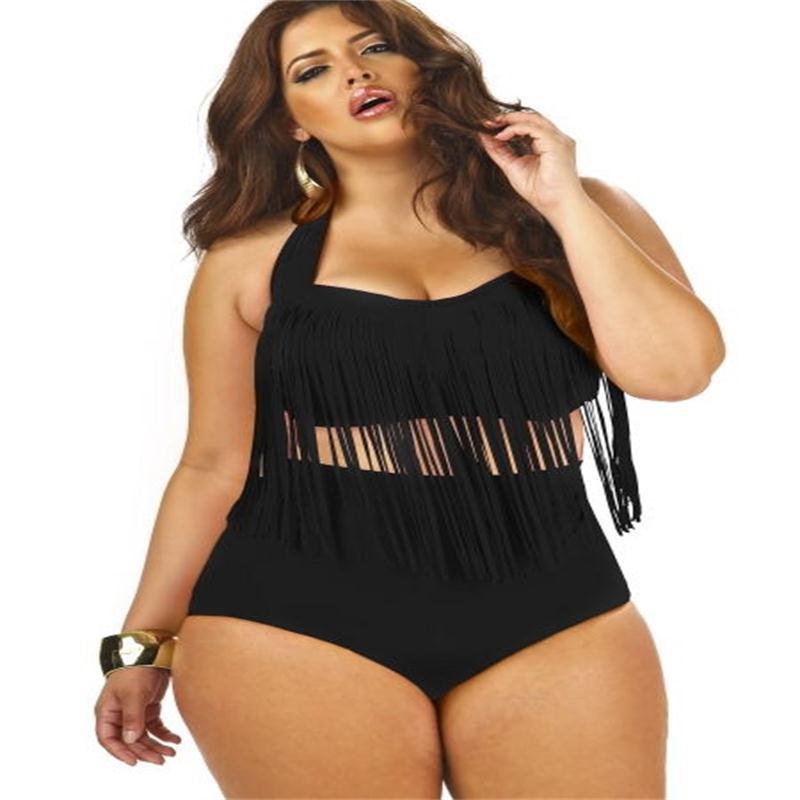 Women's Swimming Suit Fringe Bikini Sexy Bathing Suit Biquini Long Tassel Swimwear Plus Size Bikini sets Large Size