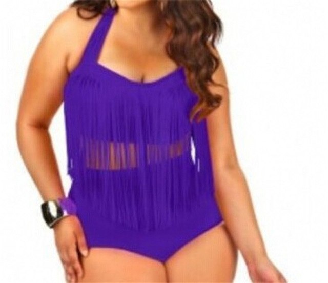 Women's Swimming Suit Fringe Bikini Sexy Bathing Suit Biquini Long Tassel Swimwear Plus Size Bikini sets Large Size