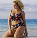 Plus Size Bikini Women Push Up Padded Hight Waist Bikini Set Swimwear Swimsuit Bathing Suit Beachwear Large Size Swimwear