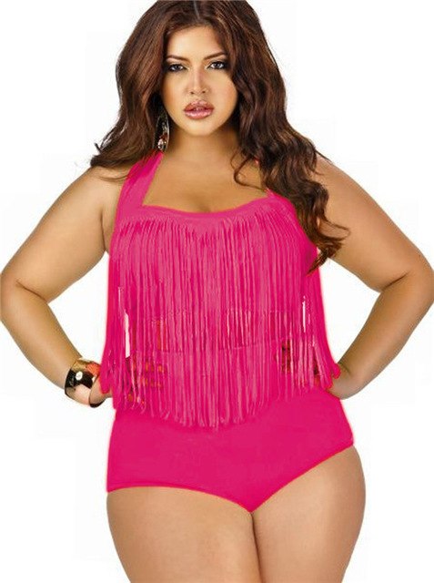 Women's Swimming Suit Fringe Bikini Sexy Bathing Suit Biquini Long Tassel Swimwear Plus Size Bikini sets Large Size