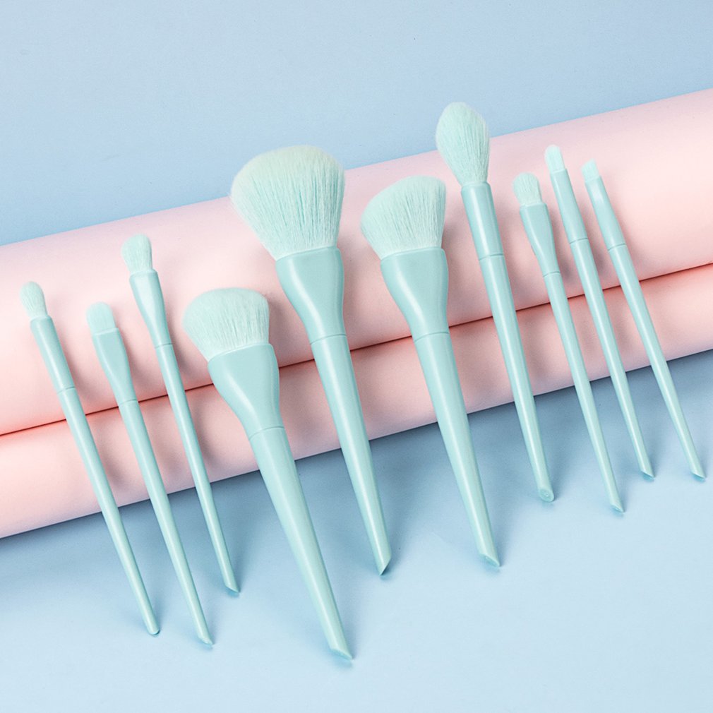 10pcs Luxury Makeup Brushes Sets For Foundation Powder Blush Eyeshadow Concealer Lip Eye Makeup Brush Cosmetics Beauty Tool